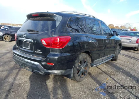 2017 Nissan Pathfinder Platinum из США, поврежденный, VIN 5N1DR2MM1HC670193
